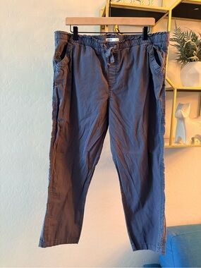 Sonoma Drawstring Waist Ankle Pants Gray Womens size XL
